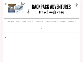 'backpackadventures.org' screenshot
