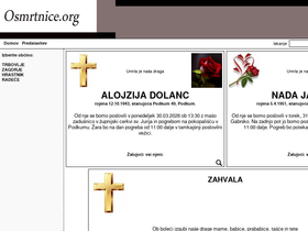 'osmrtnice.org' screenshot