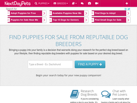 'nextdaypets.com' screenshot