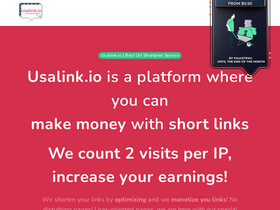 'usalink.io' screenshot