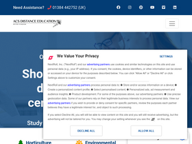 'acsedu.co.uk' screenshot