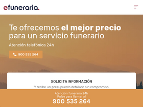 'efuneraria.com' screenshot