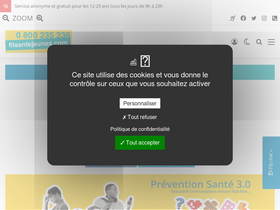 'filsantejeunes.com' screenshot