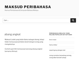 'maksudperibahasa.com' screenshot