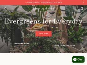 mingsing flowers website screenshot