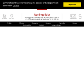 'ccvest.no' screenshot