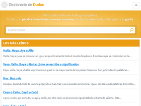 'diccionariodedudas.com' screenshot