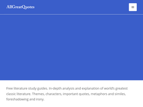 'allgreatquotes.com' screenshot