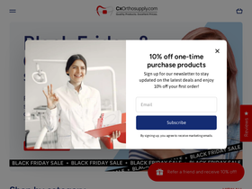 cxorthosupply.com homepage screenshot