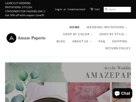 amazepaperie.com homepage screenshot