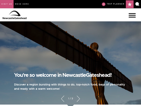 'newcastlegateshead.com' screenshot