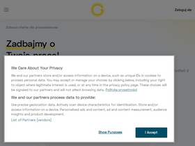 'goldenline.pl' screenshot