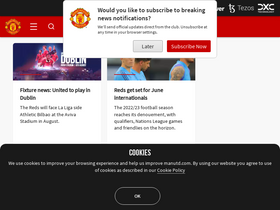 'manutd.com' screenshot