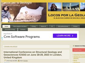 'locosporlageologia.com.ar' screenshot