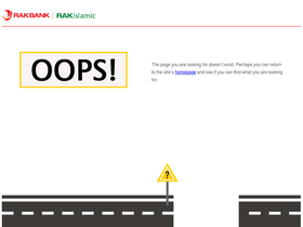 'rakbankonline.ae' screenshot