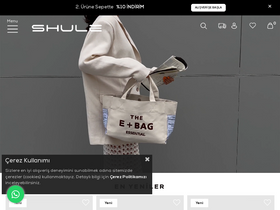 'shulebags.com' screenshot
