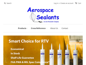 aerospace-sealants.com homepage screenshot