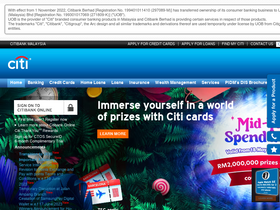 'citibank.com.my' screenshot
