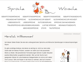 'sprueche-wuensche.de' screenshot