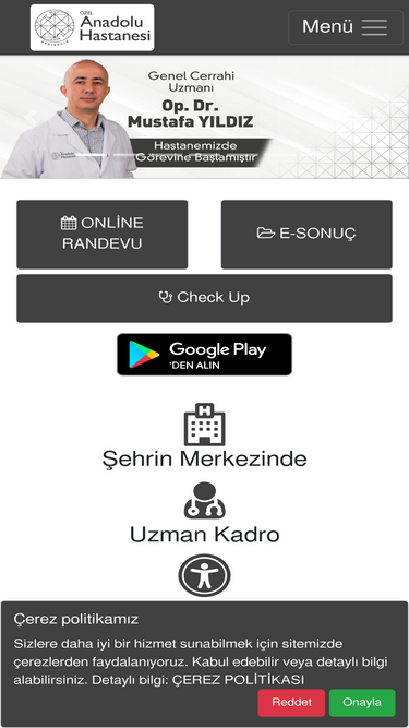 ozelanadoluhastanesi.com