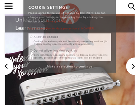 'hohner.de' screenshot