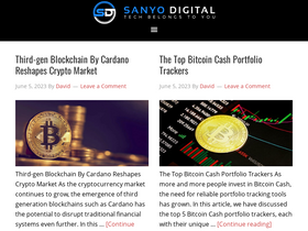 'sanyodigital.com' screenshot