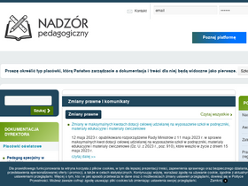 'nadzor-pedagogiczny.pl' screenshot