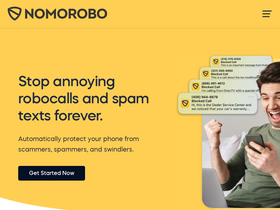 'nomorobo.com' screenshot