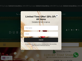 Dubaigems homepage screenshot
