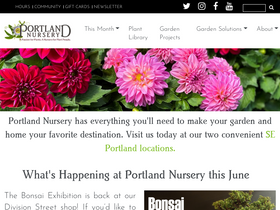 'portlandnursery.com' screenshot