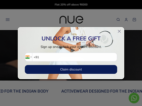 wearnue.in homepage screenshot