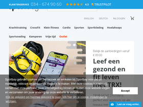 'sportbay.nl' screenshot