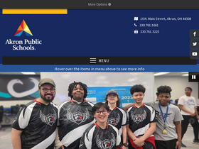 'akronschools.com' screenshot