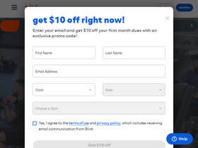'blinkfitness.com' screenshot