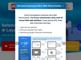 'mail.go.id' screenshot