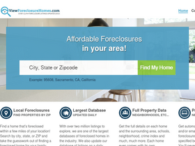 'viewforeclosurehomes.com' screenshot