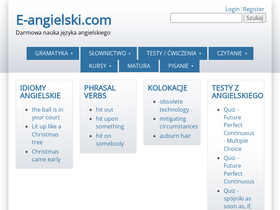 'e-angielski.com' screenshot