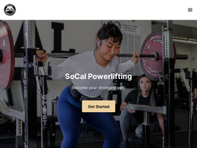 'socalpowerlifting.net' screenshot