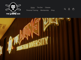 thelionsden.fitness homepage screenshot