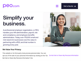 'peo.com' screenshot