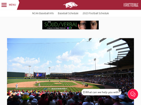 'arkansasrazorbacks.com' screenshot