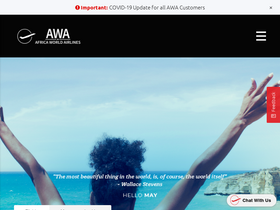 'flyafricaworld.com' screenshot