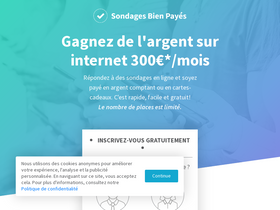 'sondagesbienpayes.com' screenshot