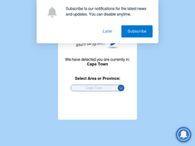 'guzzle.co.za' screenshot