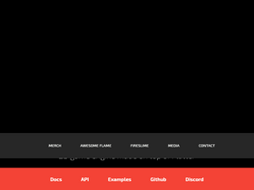 'flame-engine.org' screenshot