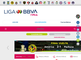 'ligafemenil.mx' screenshot
