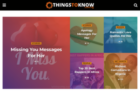 'thingstoknow.com.ng' screenshot