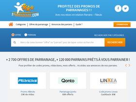 '1parrainage.com' screenshot