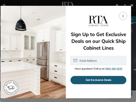 'rtacabinetstore.com' screenshot