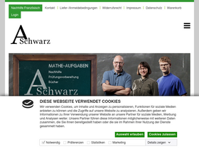 'mathe-aufgaben.com' screenshot